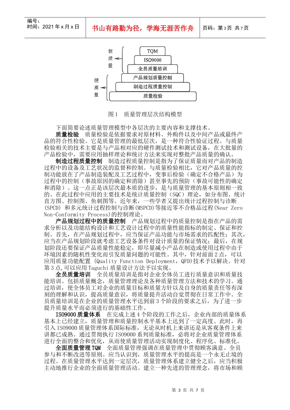 质量管理层次结构模型_第3页