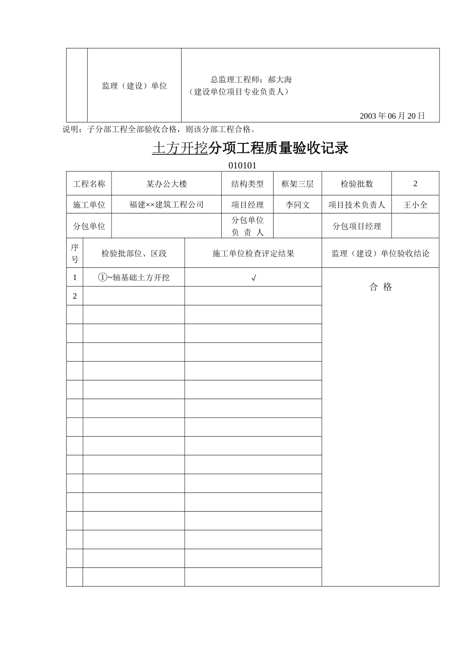 地基与基础分部工程质量验收记录表_第3页