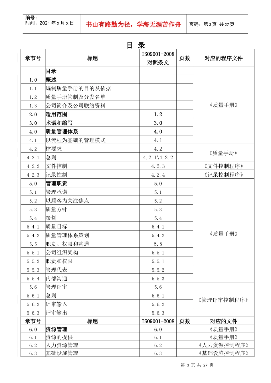 质量手册-X年修改_第3页