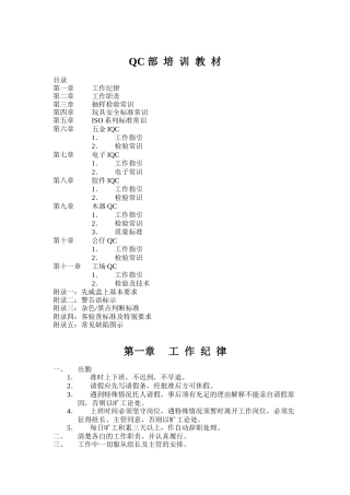QC部培训资料（DOC 43页）
