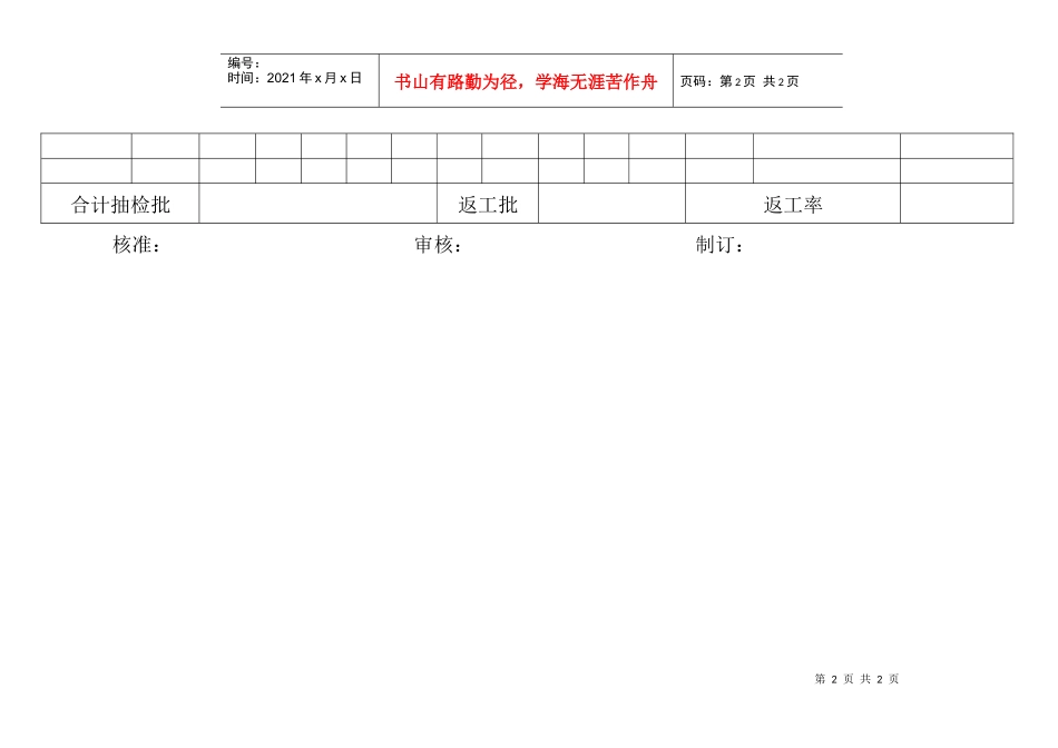 品质检查表1_第2页
