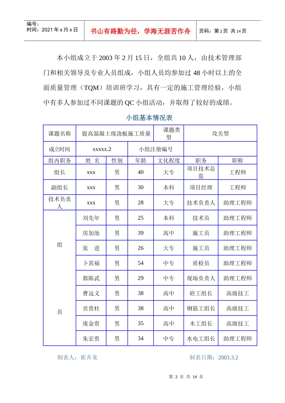 建筑工程高质量的qc论文_第2页