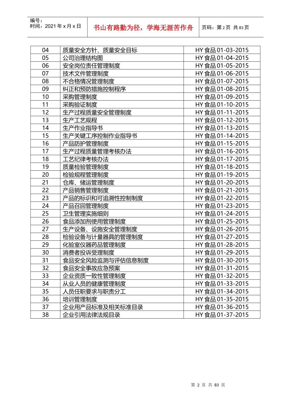 华运QS质量手册_第2页