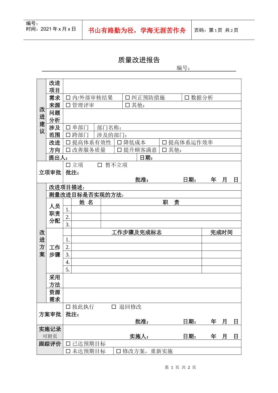 质量改进报告_第1页