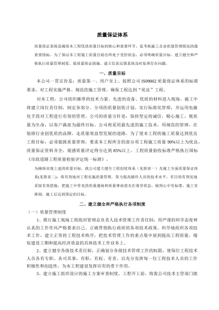 建筑工程质量、安全保证体系