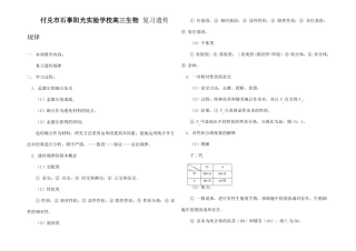 高三生物复习遗传规律