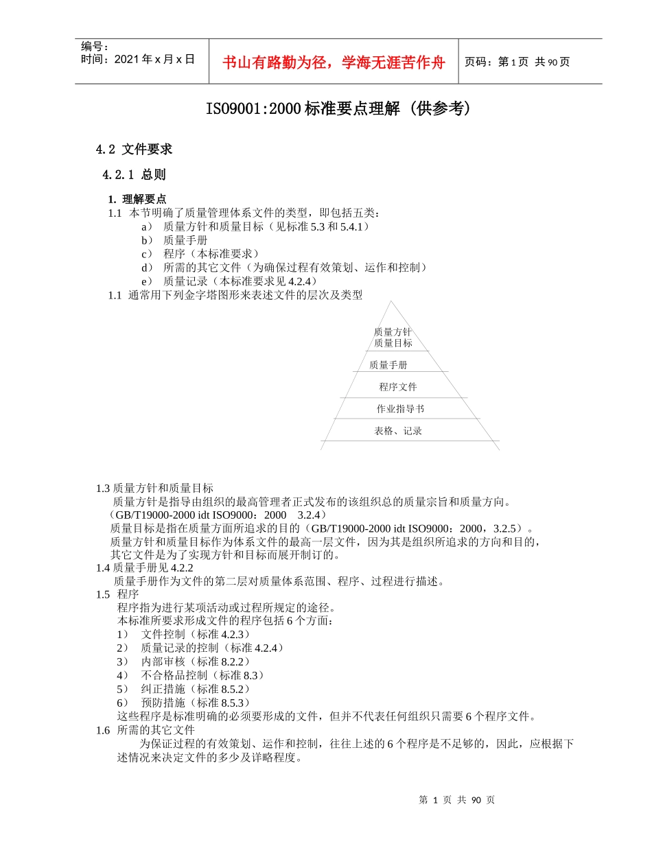 ISO9001标准要点理解_第1页