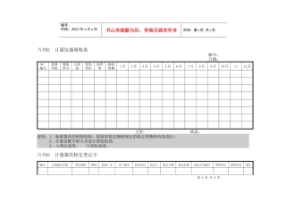 企业管理表格品质管理F横表格02