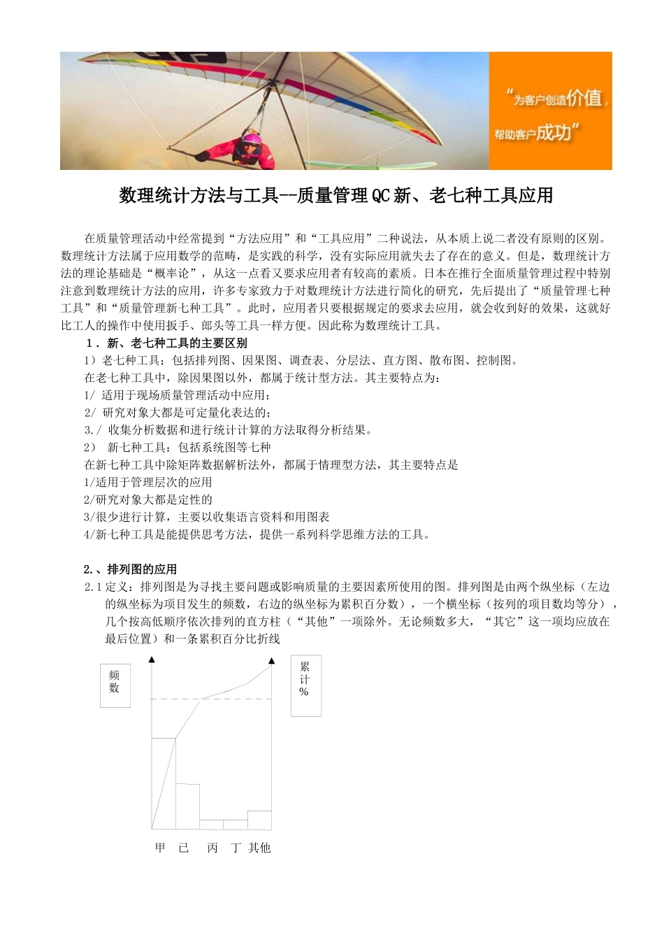 数理统计方法与工具--质量管理QC新、老七种工具应用_第1页