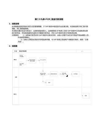 第二十九章-FI29_现金付款流程