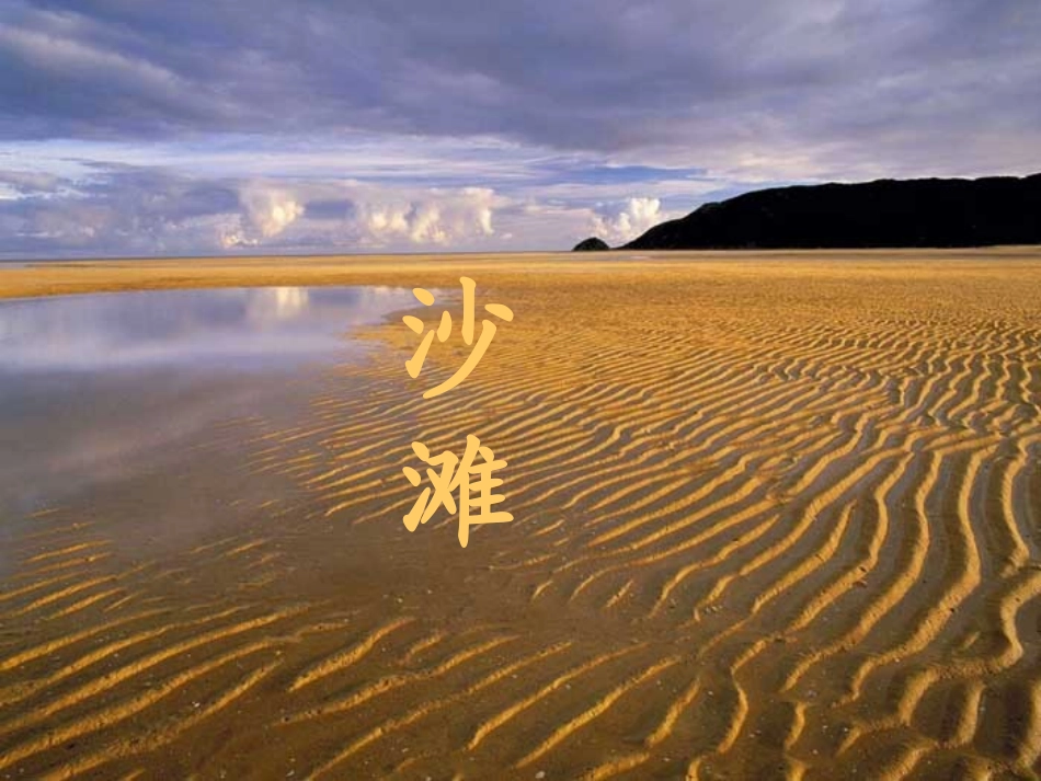 《沙滩上的童话》课件(语文S版三年级语文上册课件)_第1页