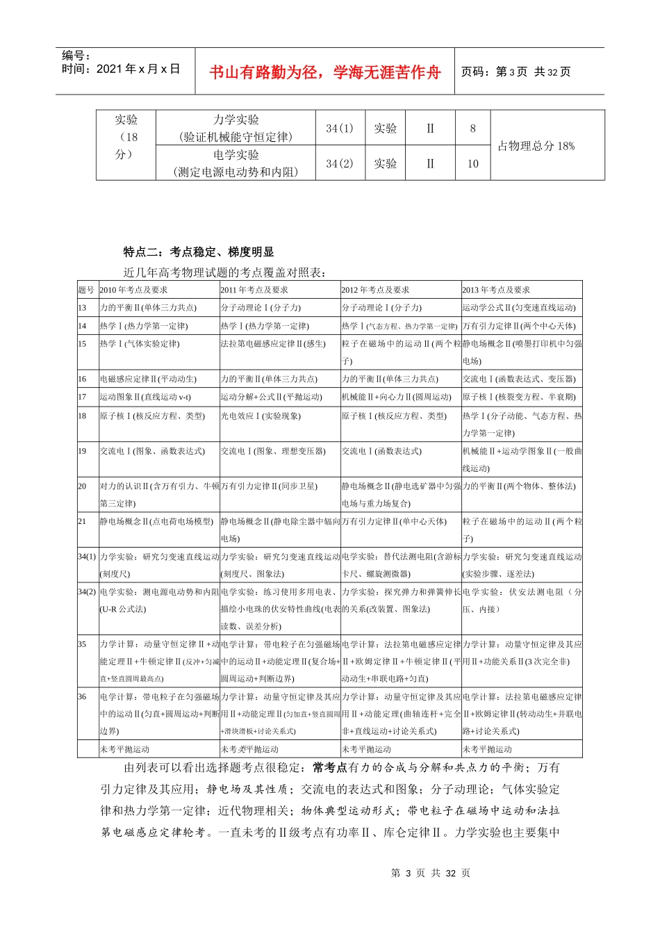 X年广州市一模理综(物理)学科质量分析报告_第3页