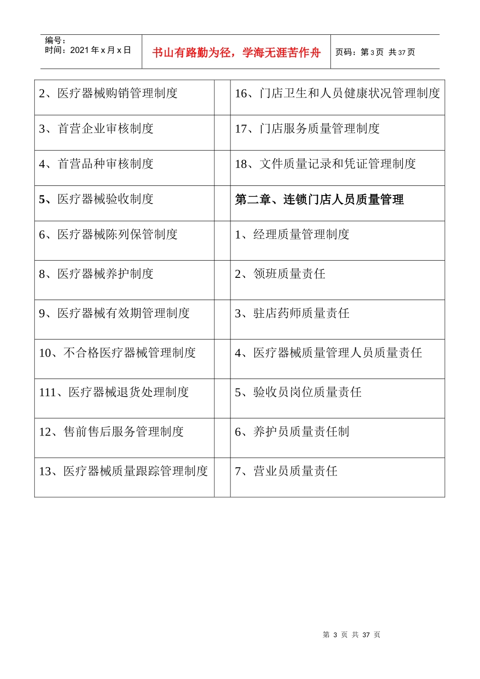 医疗器械的质量手册2_第3页