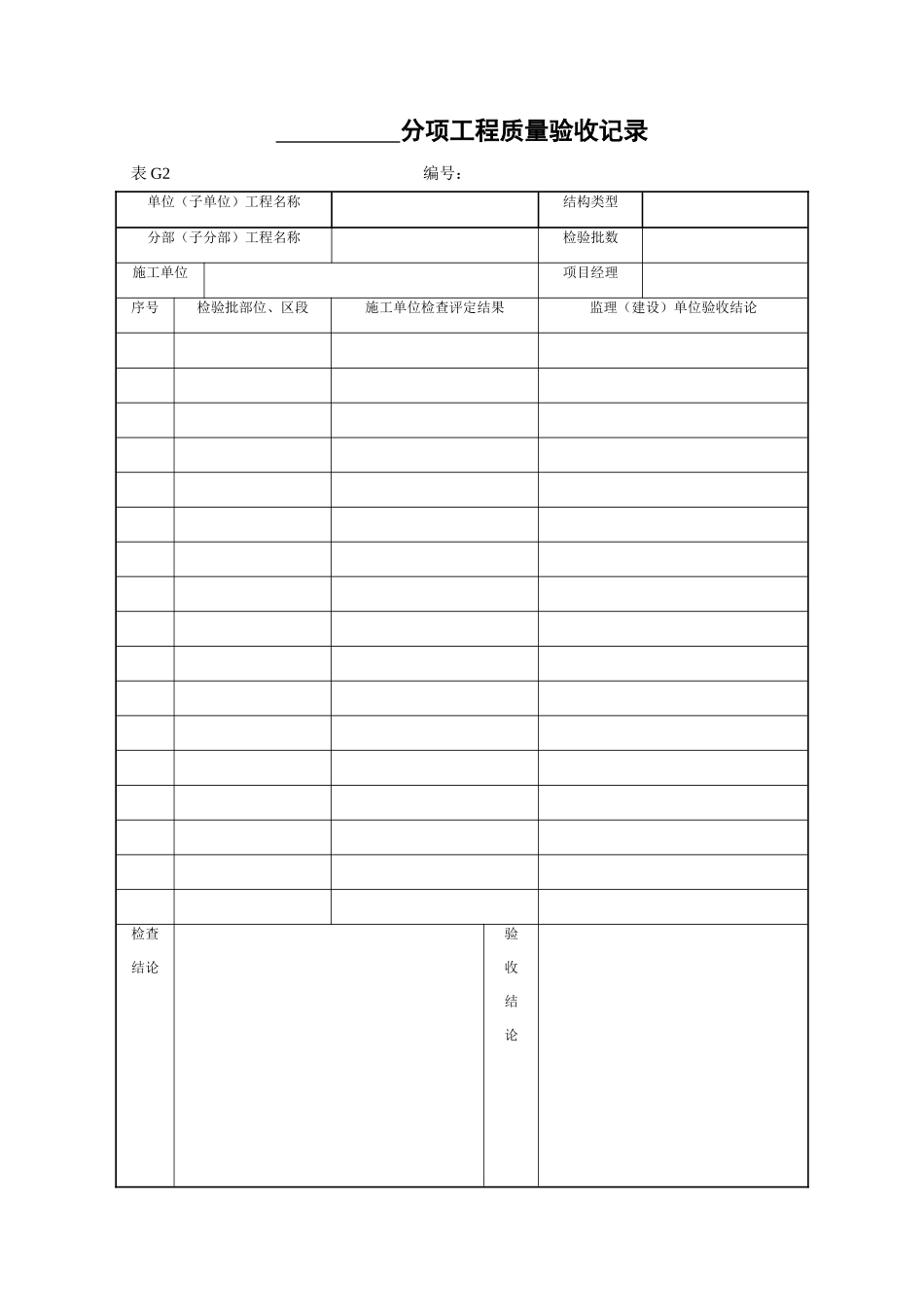 房建分项工程检验批质量检查记录表_第3页