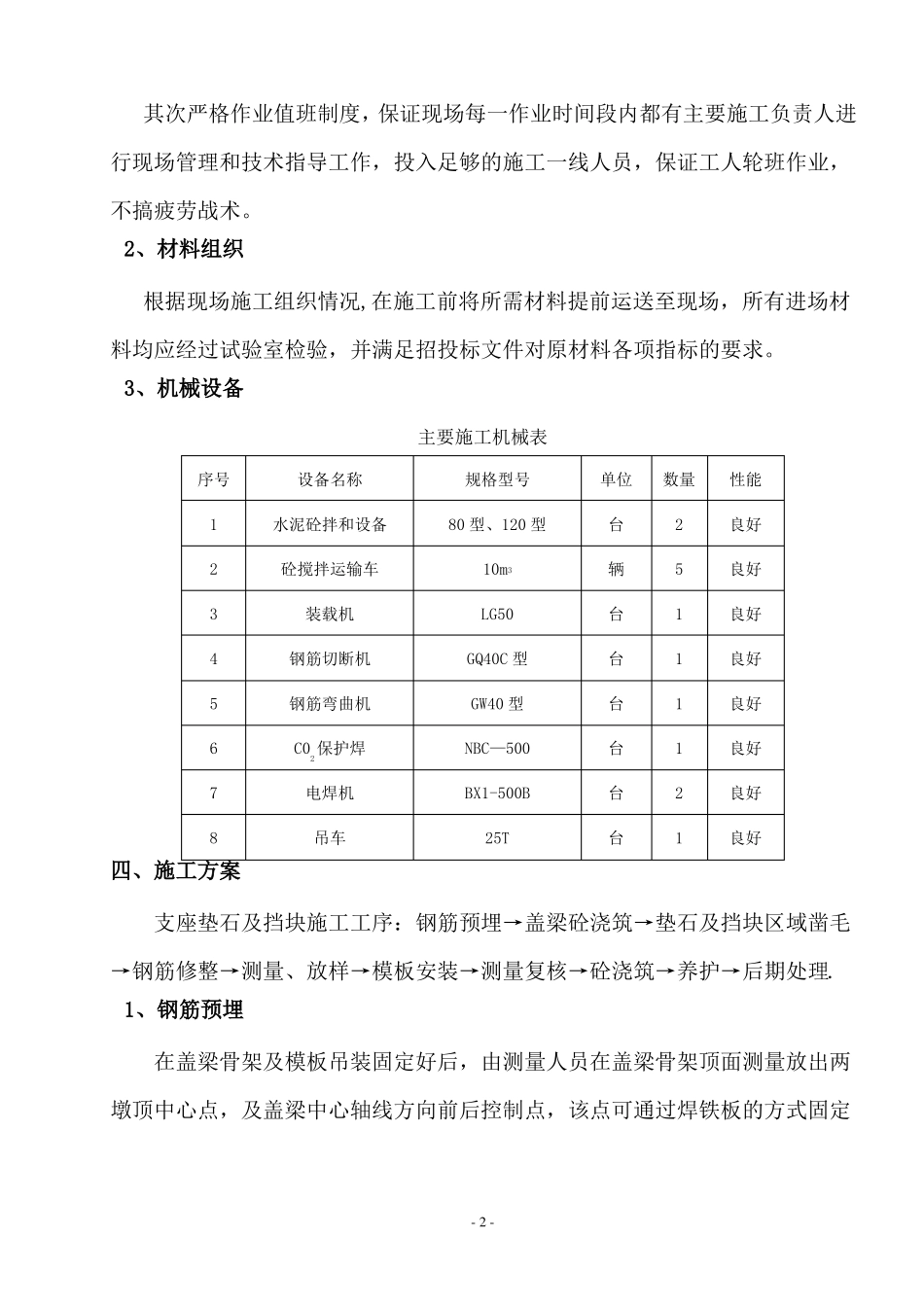 支座垫石及挡块施工方案_第2页