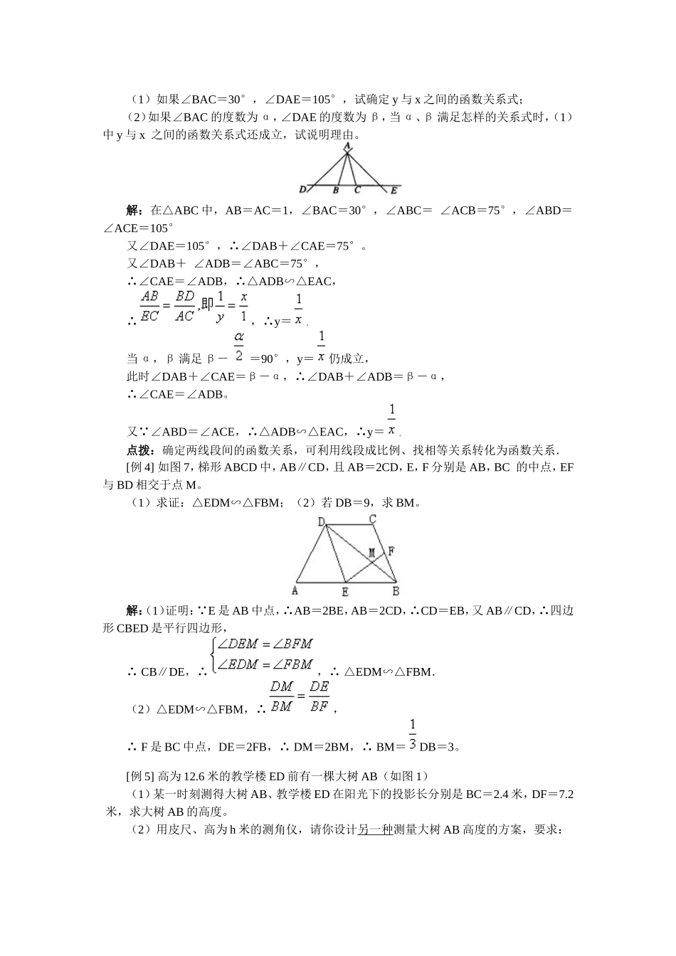 相似三角形的判定及性质_第2页