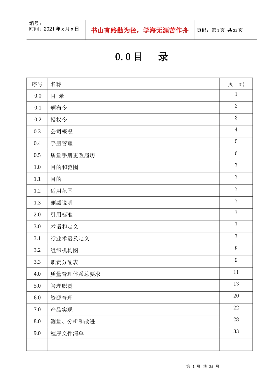 SJC质量手册定稿1_第1页