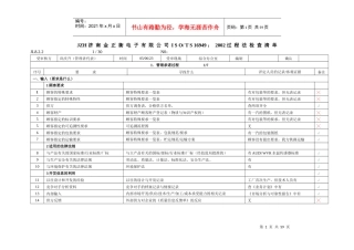 JZH16949内检查表060117