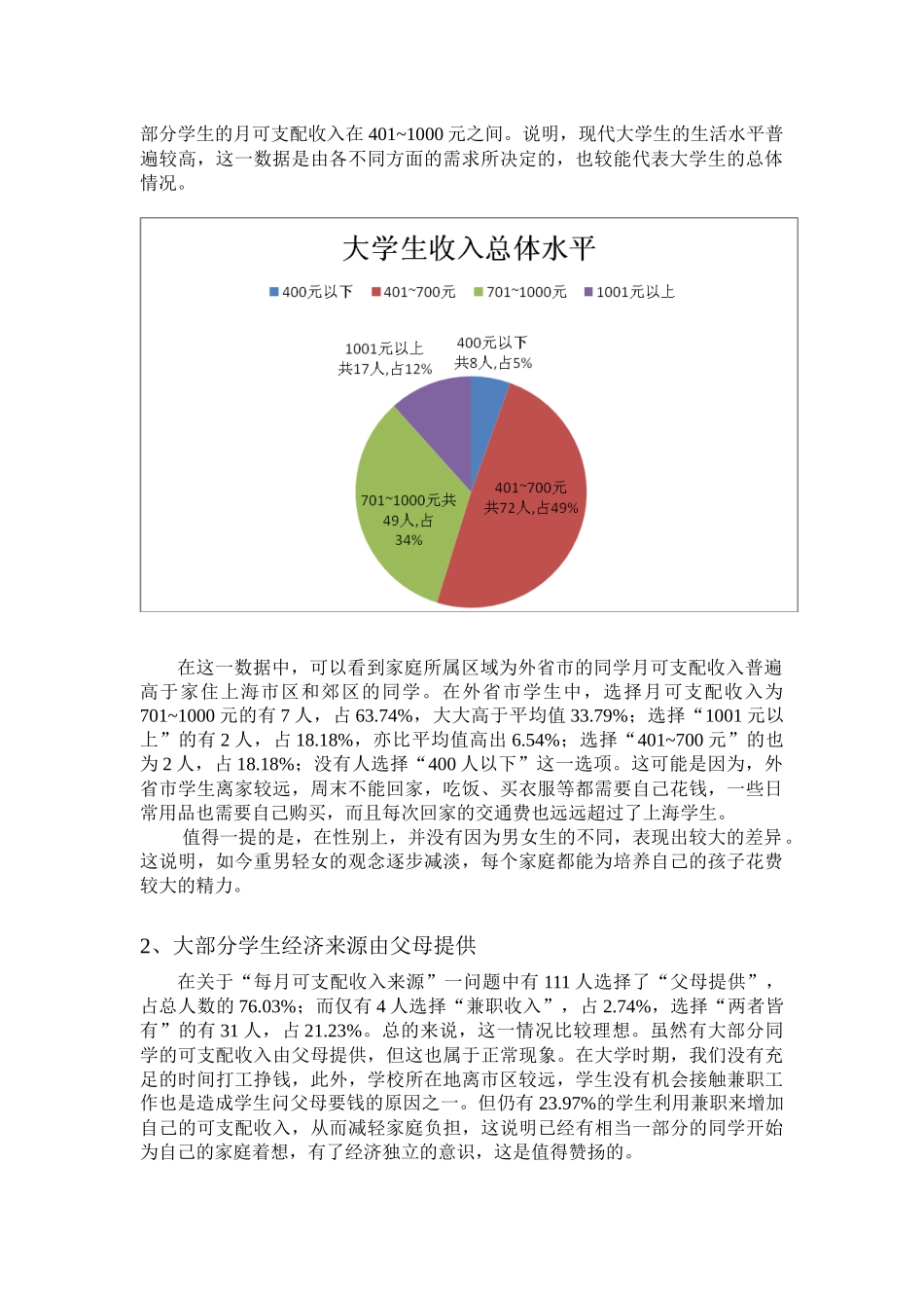 上海师范大学奉贤校区学生日常收支情况_第2页