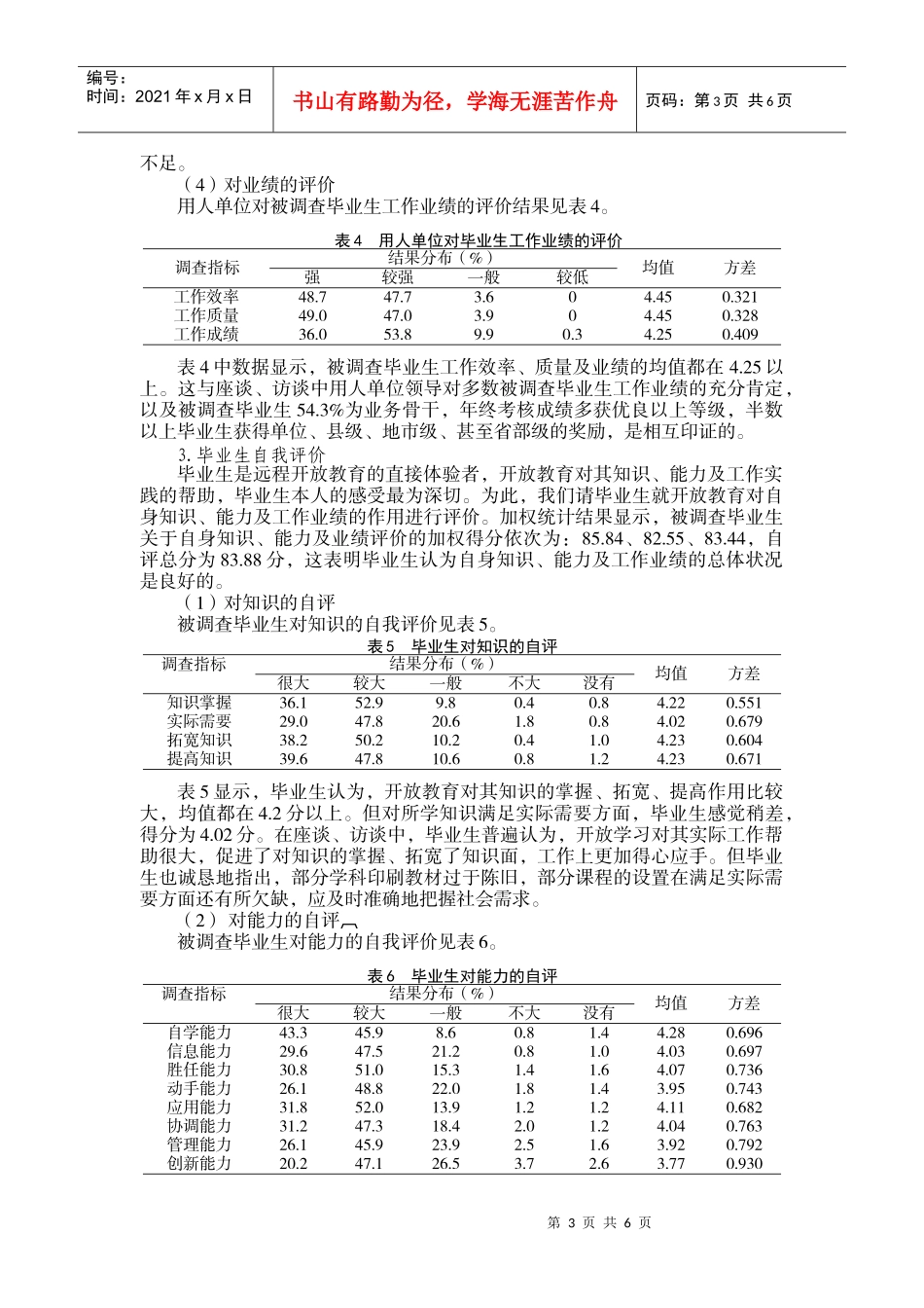 江苏电大远程开放教育毕业生质量调查与分析_第3页