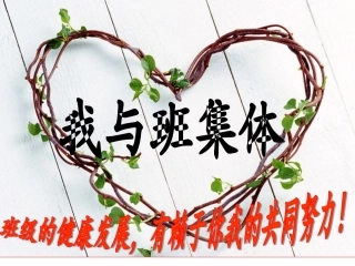 我与班集体共成长_主题班会1020
