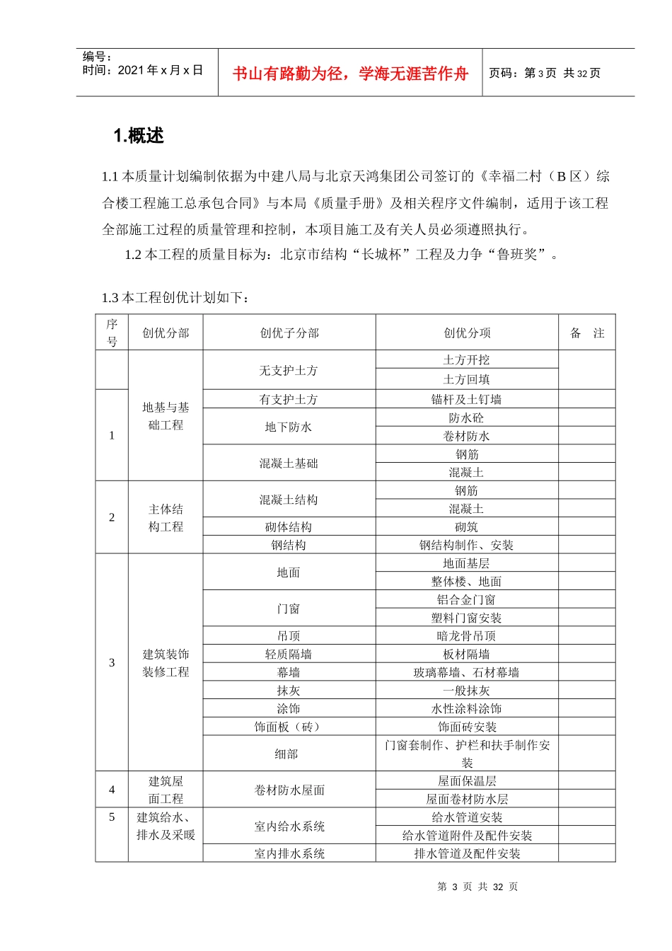 幸福二村质量计划_第3页
