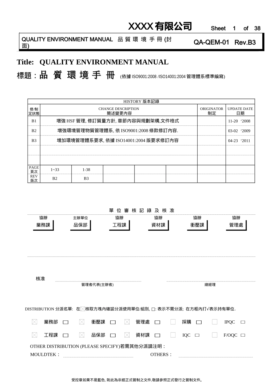 品质环境手册_第1页