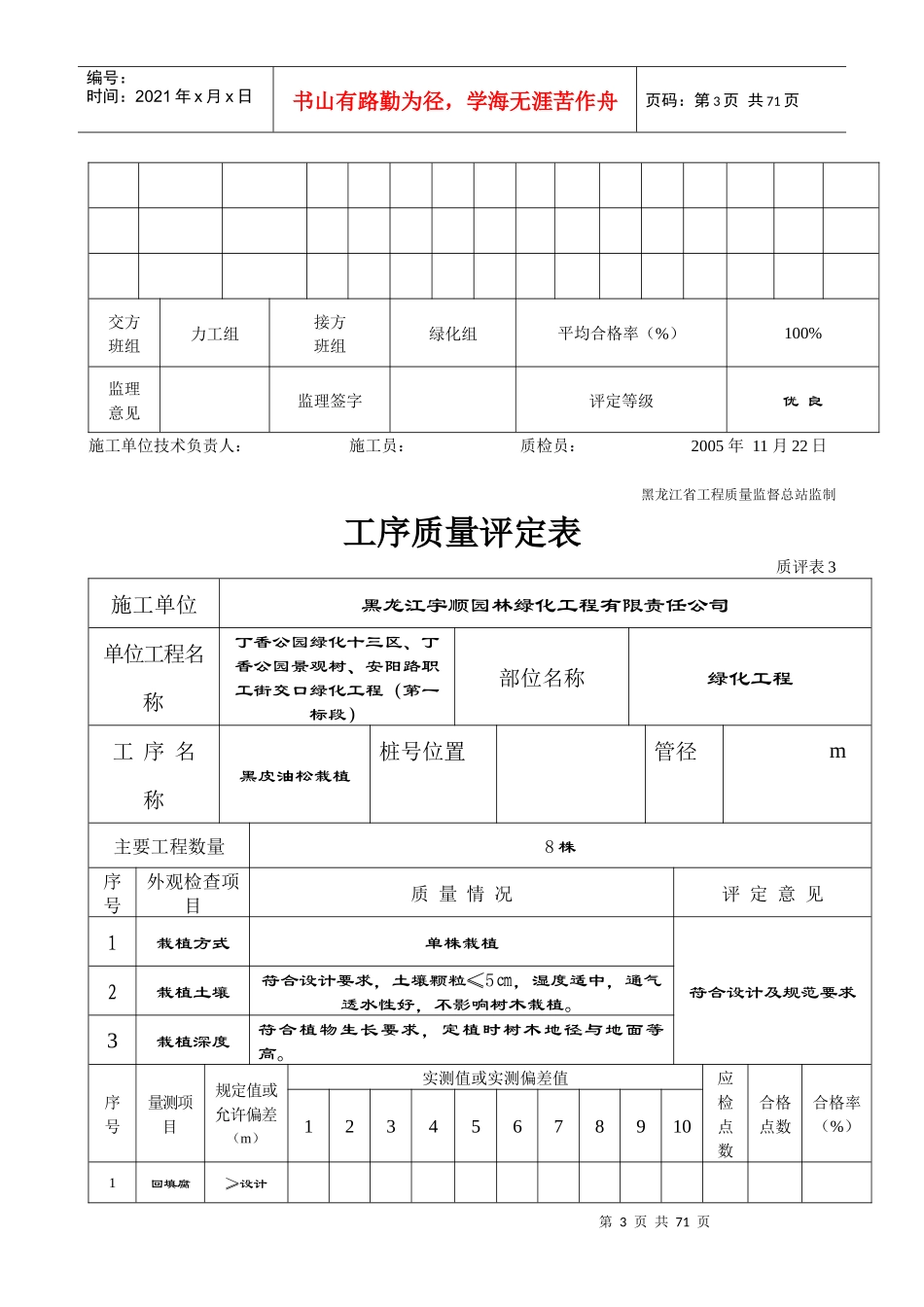 工序质量评定表4_第3页