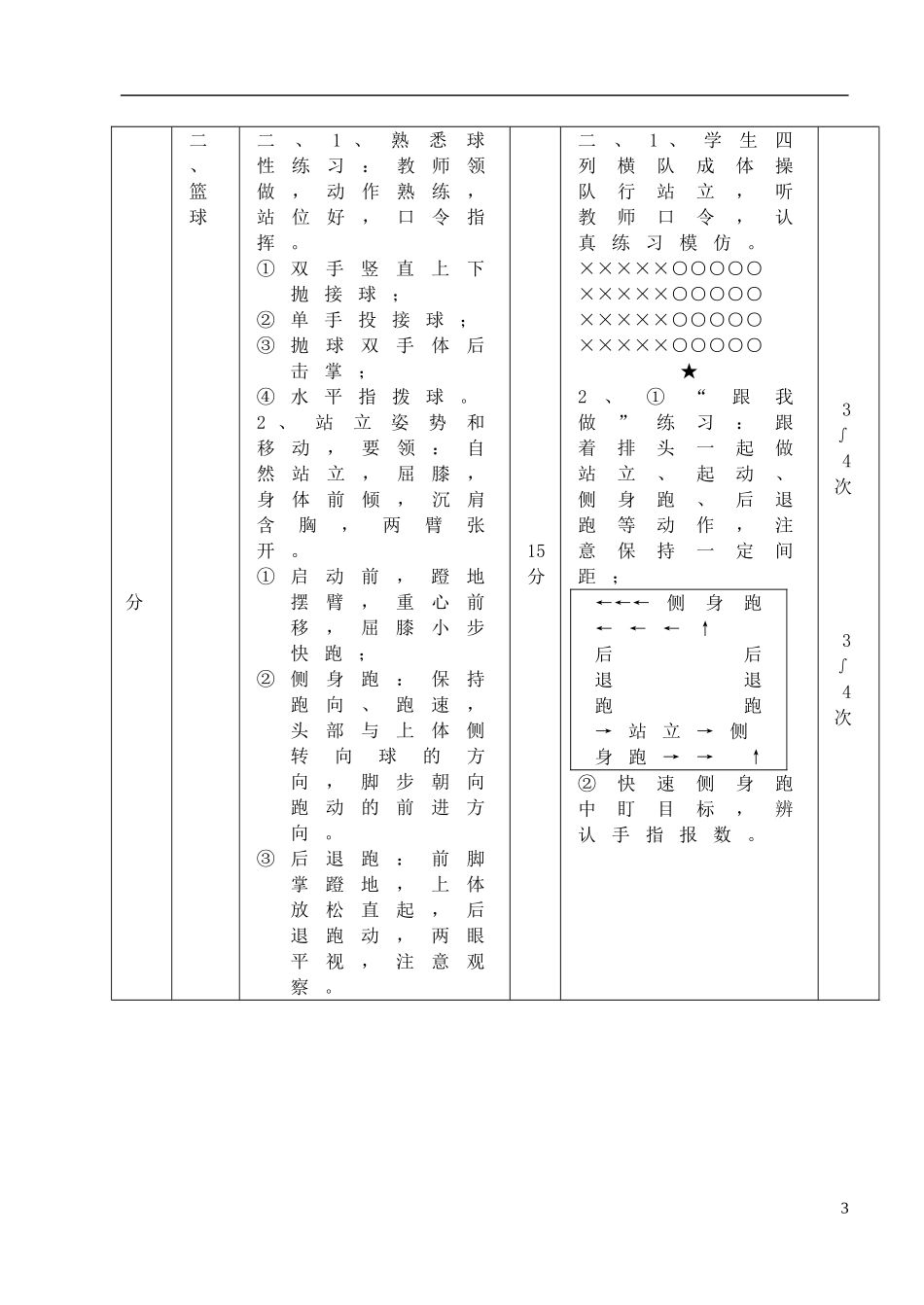 九年级体育技巧任选教材教案1_第3页