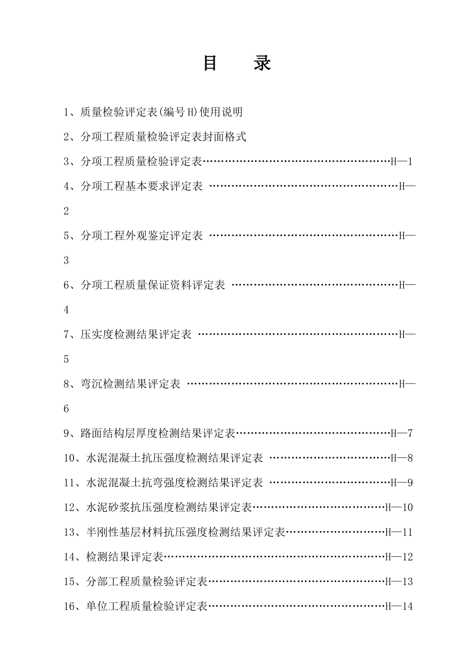 324省道工程项目质量检验评定表(H表)_第2页
