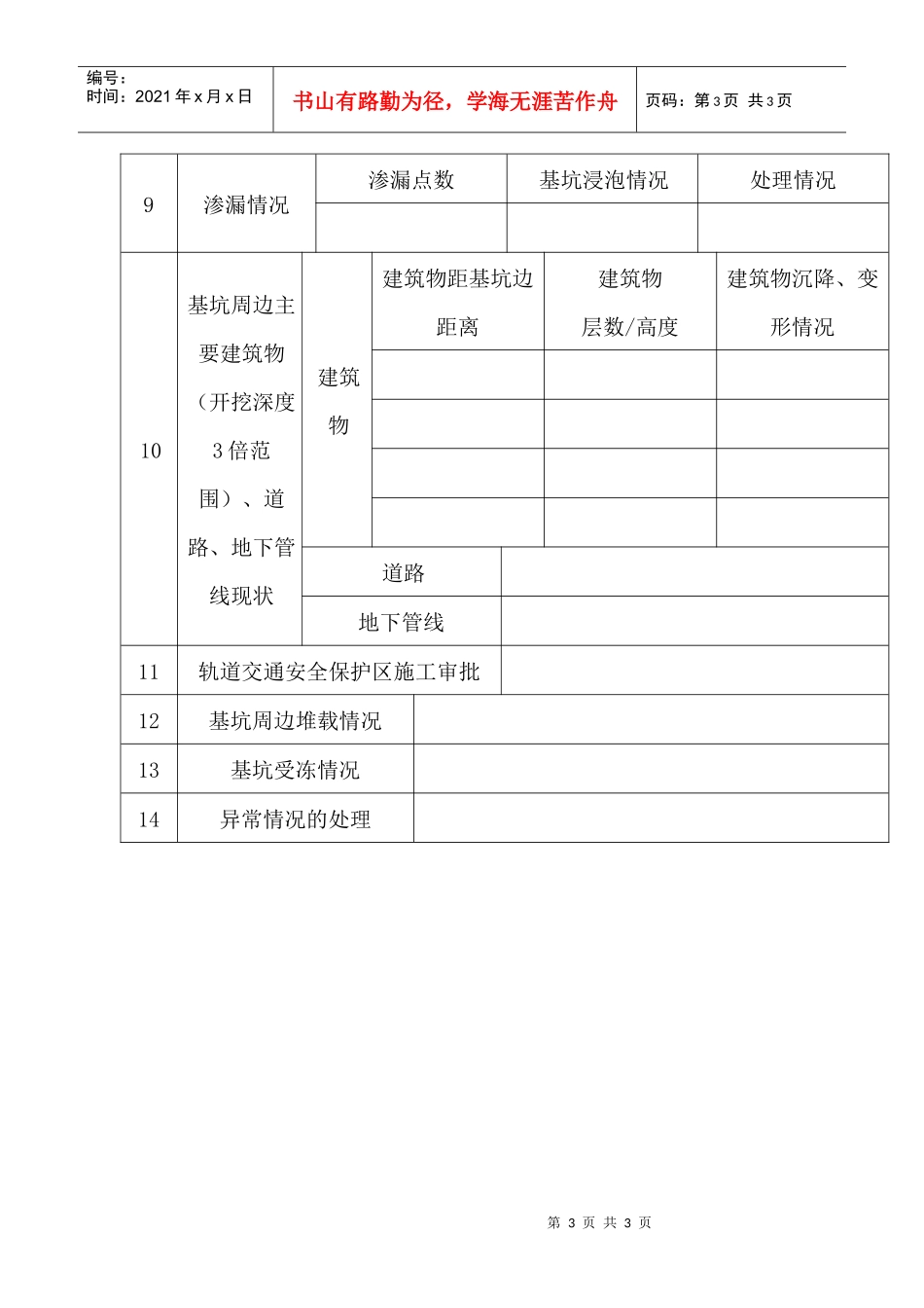 天津市深基坑工程质量专项检查手册doc-天津市深基坑工程_第3页