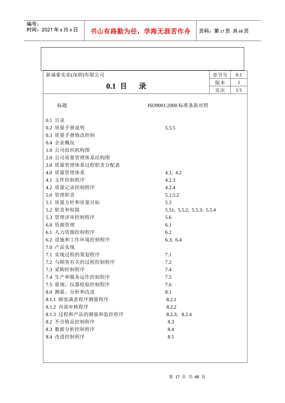 验厂_质量手册_第3页