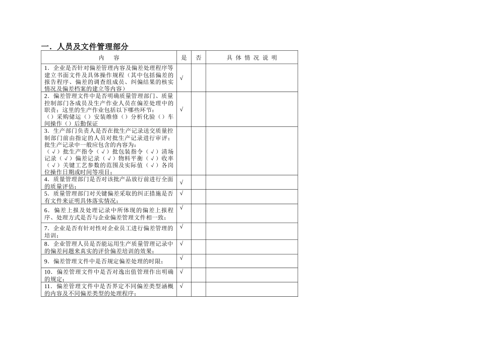 谈药品生产质量管理体系中偏差管理调研通告_第3页