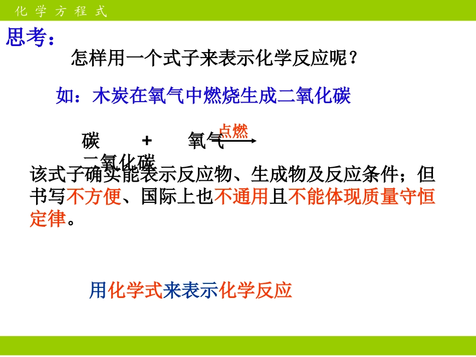 质量守恒定律第二课时PPT(化学方程式)(1)_第2页