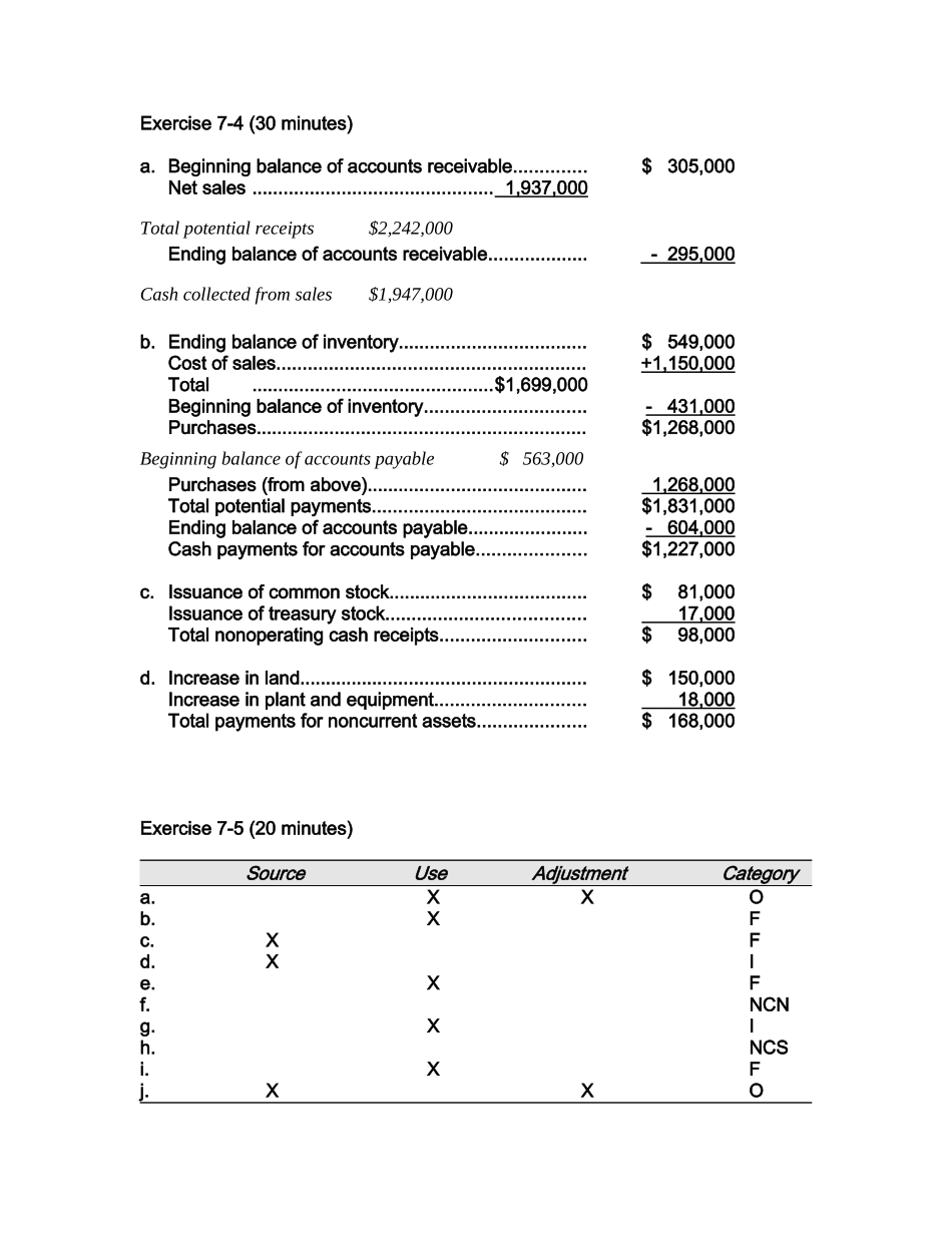财务报表分析 第十版 第七章 答案(部分)_第2页