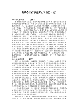 我的会计师事务所实习经历(转)