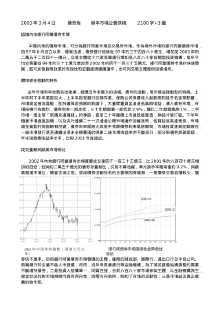 认识内地银行同业债券市场