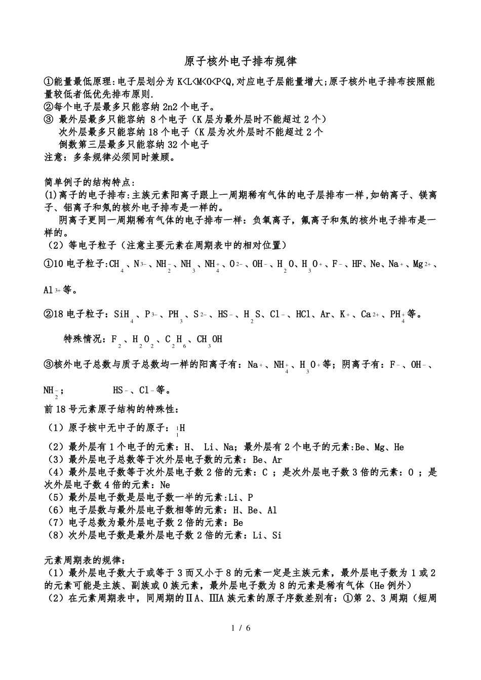 核外电子排布规律总结_第1页