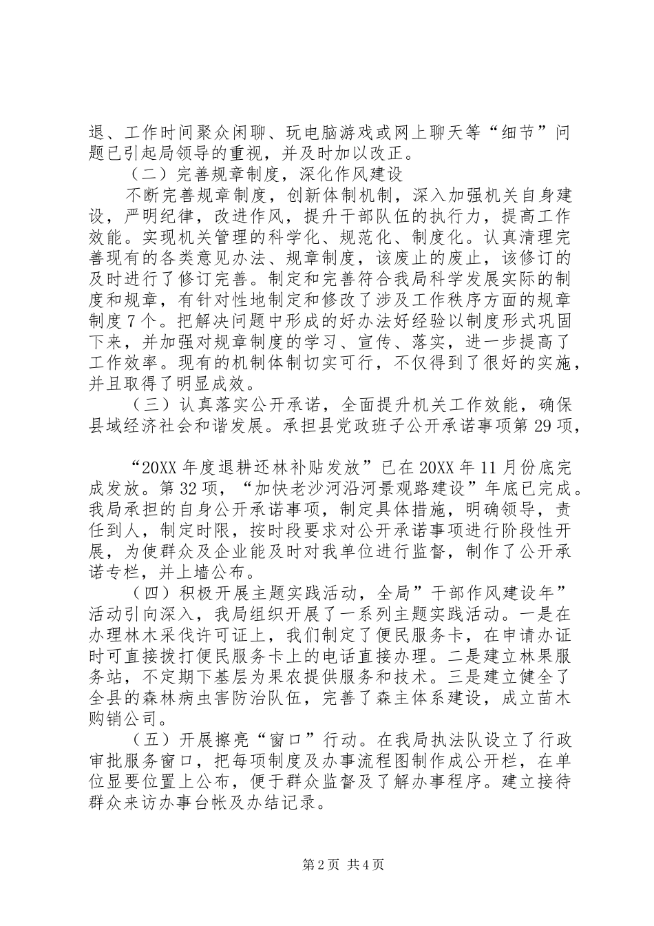 干部作风建设年回头看工作汇报_第2页