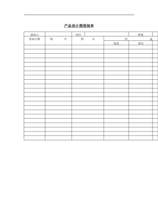 产品质量报告表格