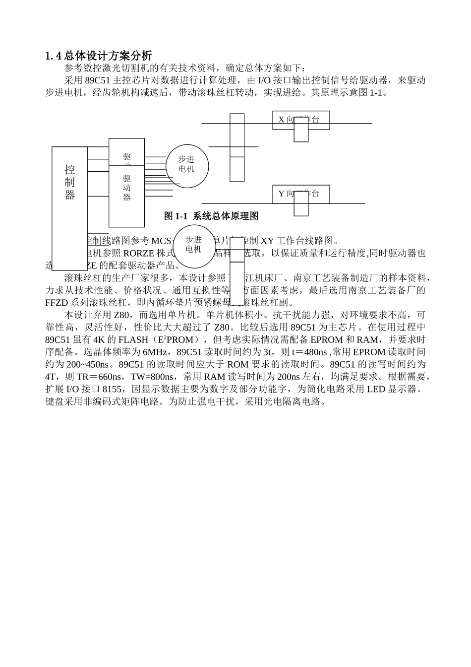 数控激光切割机XY工作台部件及单片机控制设计_第2页