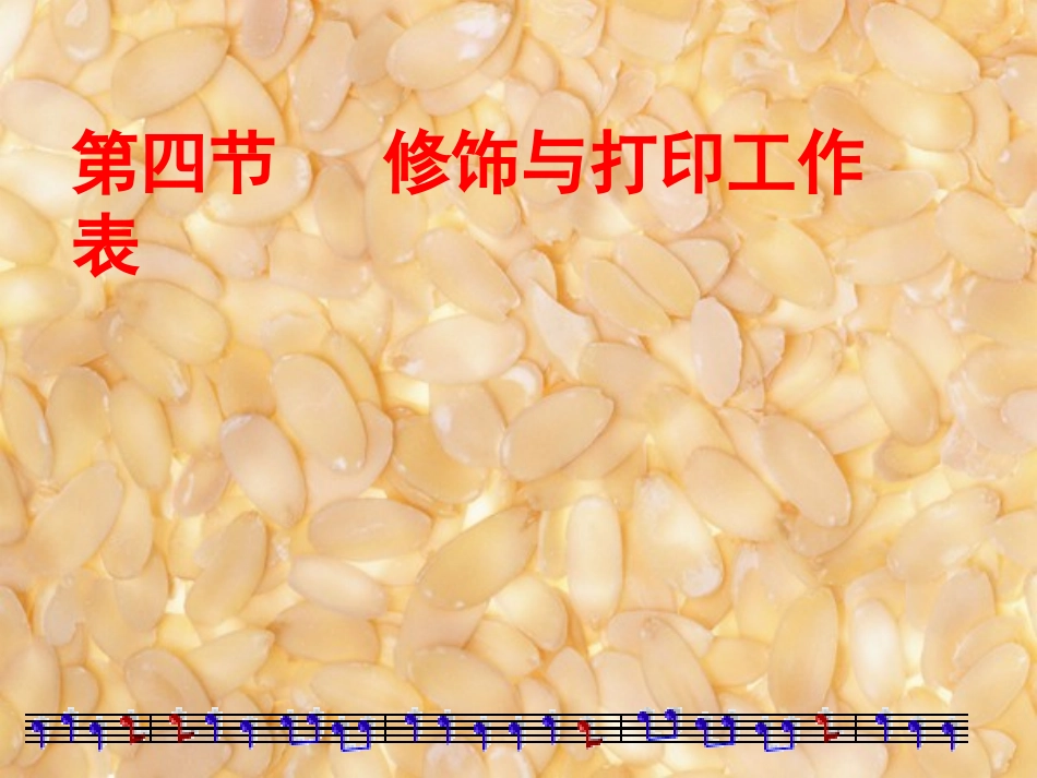 修饰与打印excel工作表_第1页