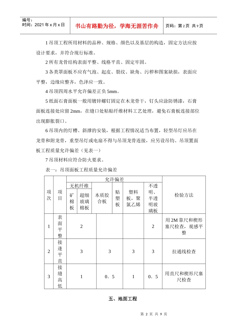 家装质量标准_第2页