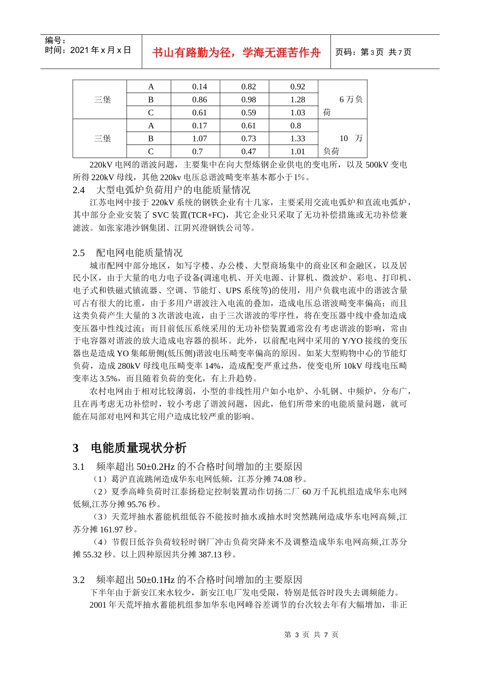 江苏电网电能质量分析与改进对策_第3页