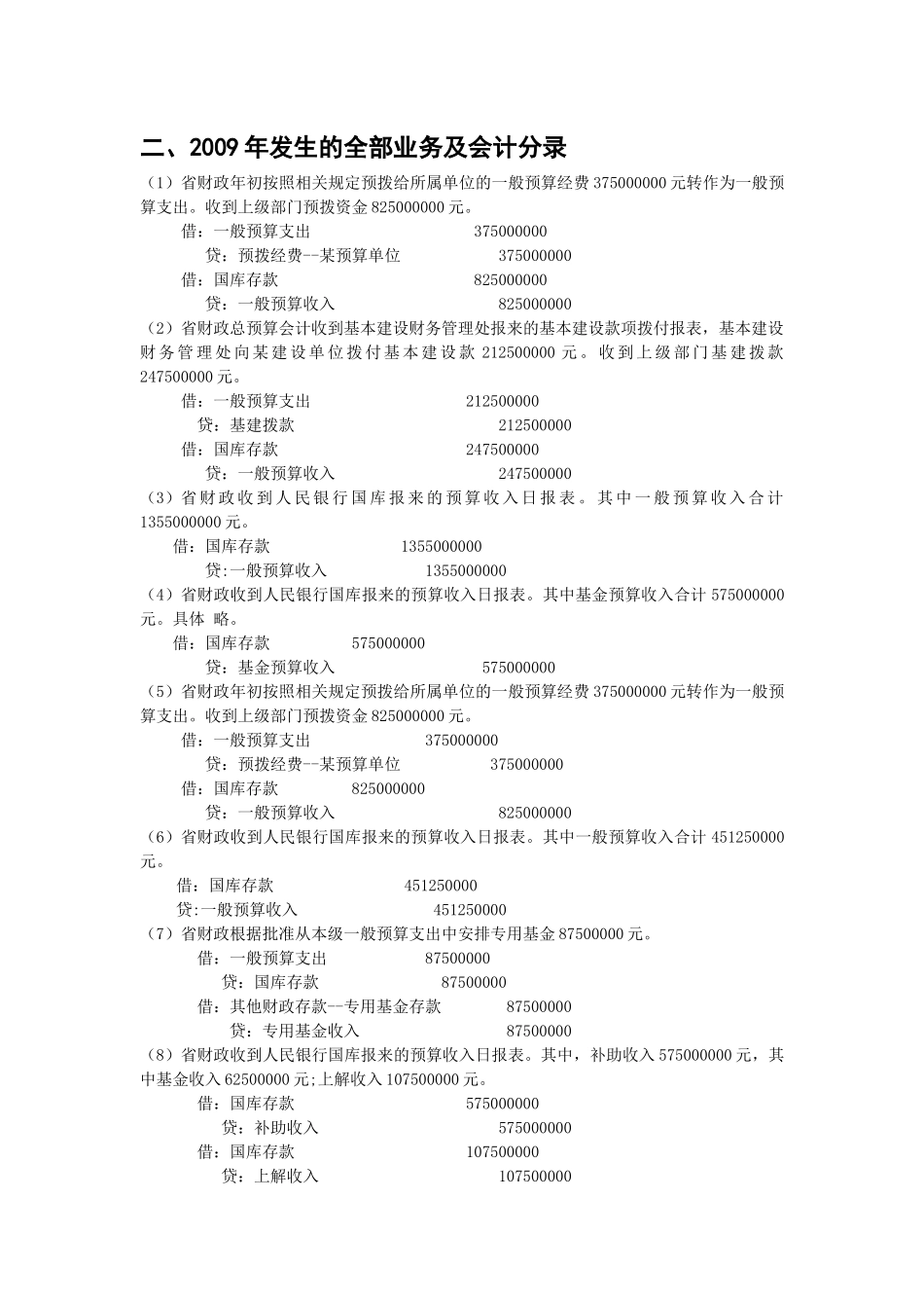非营利组织会计 财政总预算课程设计(未完成初稿)_第3页