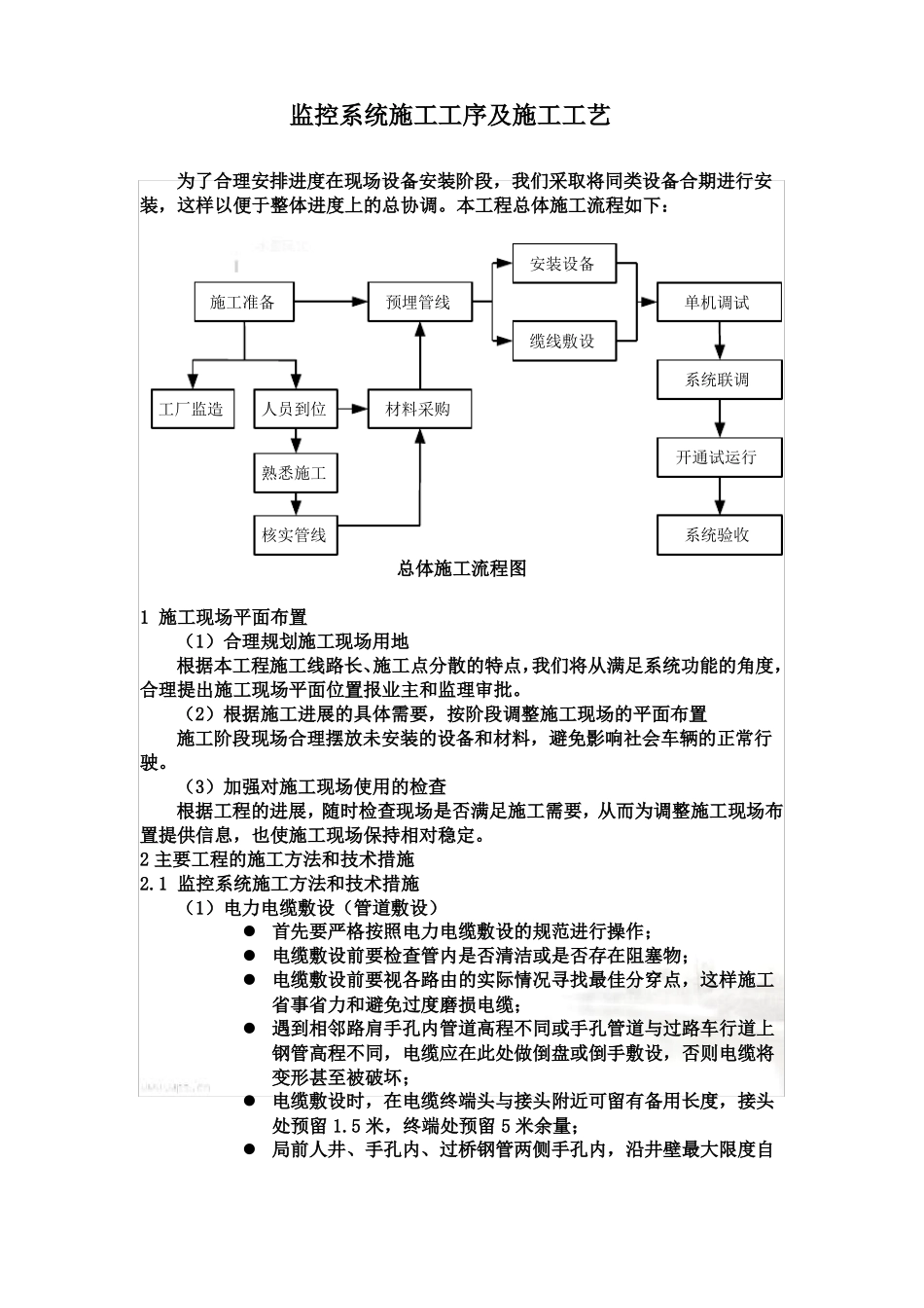 监控系统施工工艺和施工工序_第3页