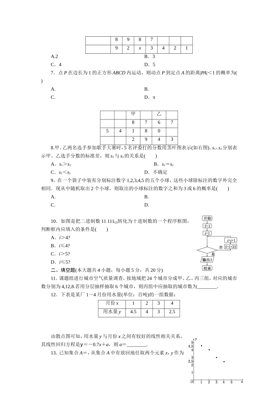 阶段质量检测(四)　模块综合检测_第2页