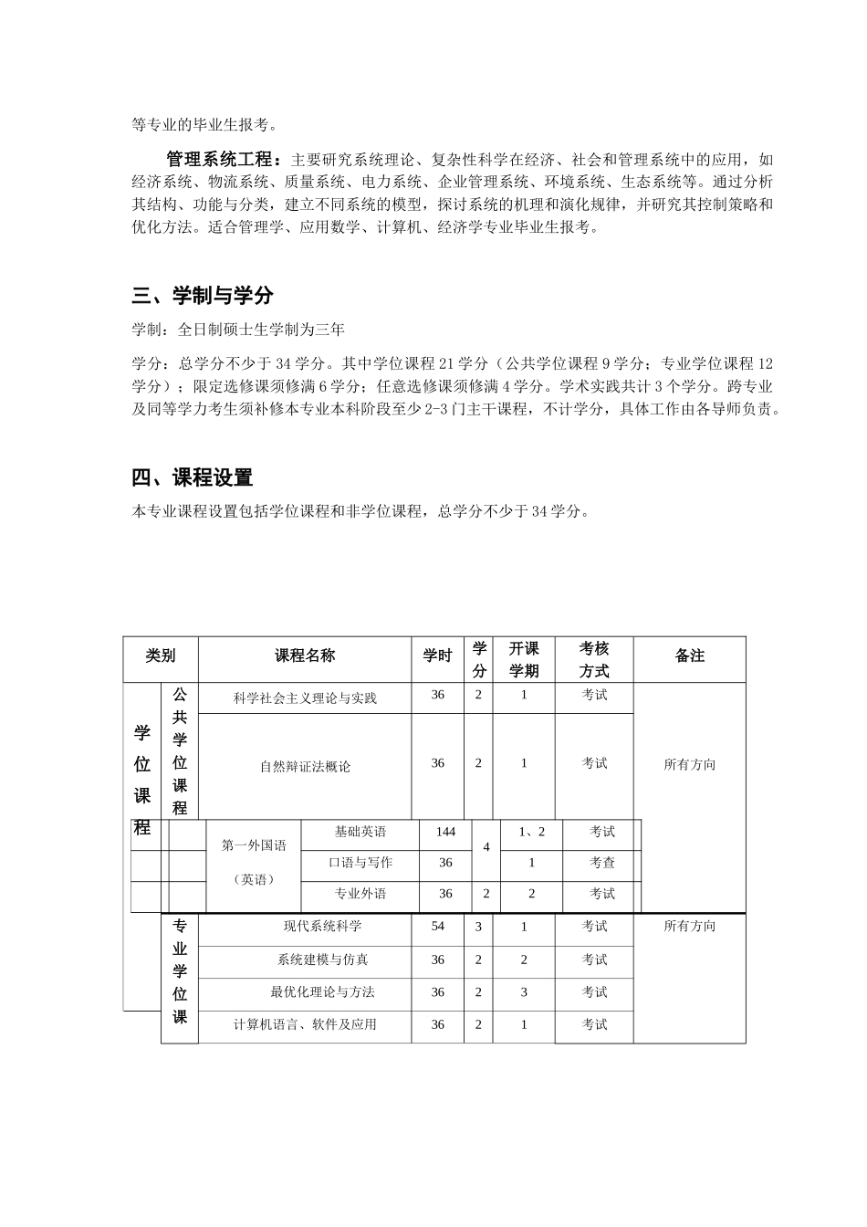 系统理论专业2008级硕士研究生培养方案_第2页