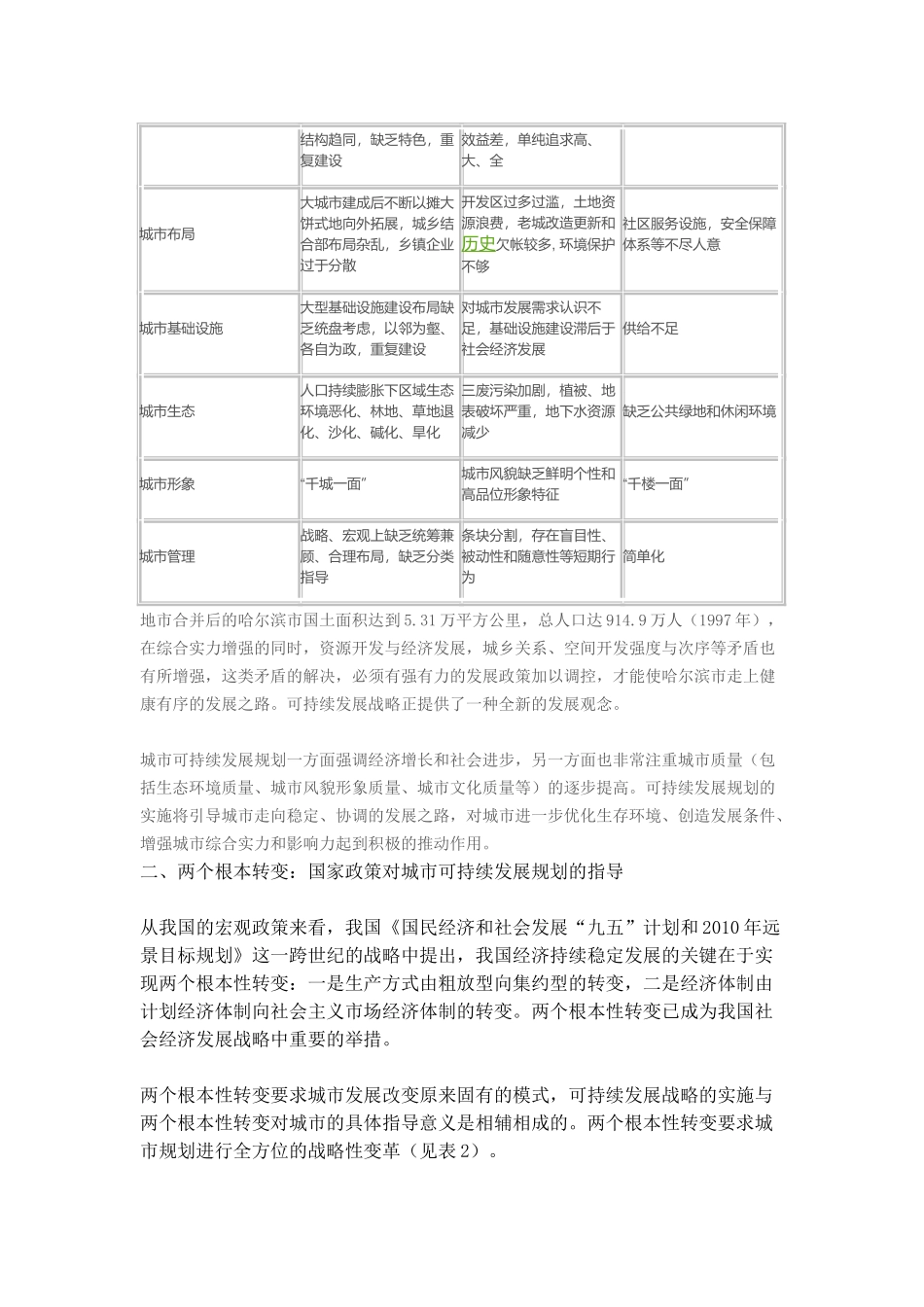 试论城市可持续发展规划十大问题48829_第2页