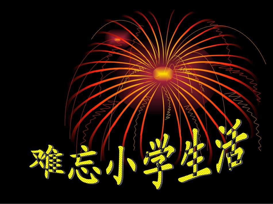 综合性学习__难忘小学生活_第1页